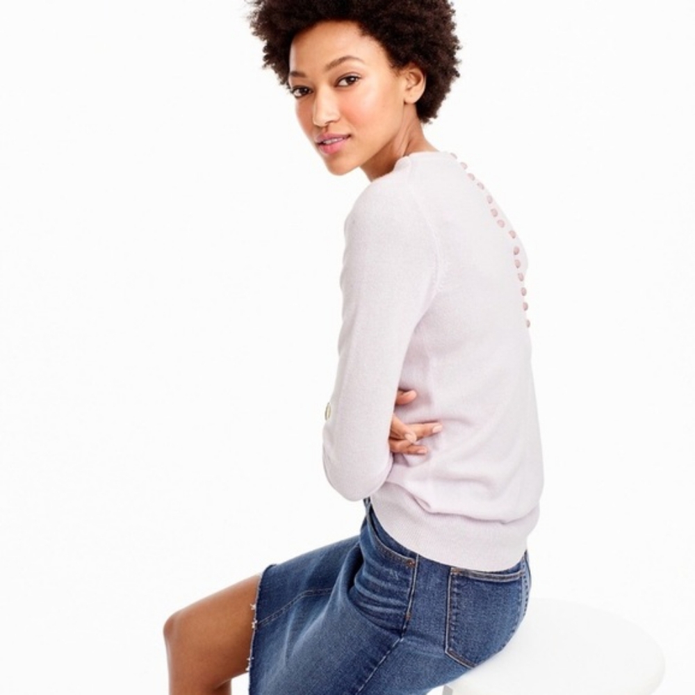 Dove Grey J Crew Italian cashmere sweater